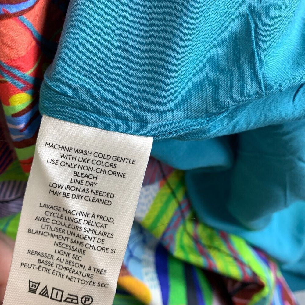 NWT Anthropologie Multicolor Tropical Print Mini Dress - Picture 9 of 16